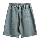 Y2K Vintage Printed Baggy Denim Short
